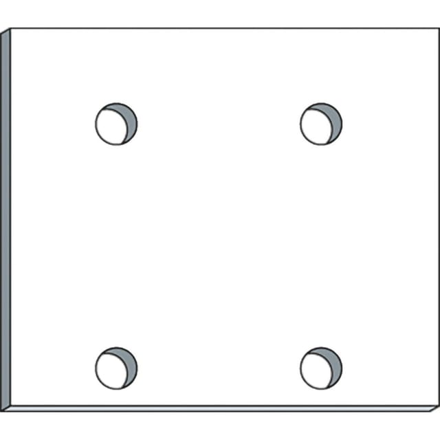 ALWO Thermosprosse Profilabschluss Winkel pressblank für Klemmsetmontage, 100 mm