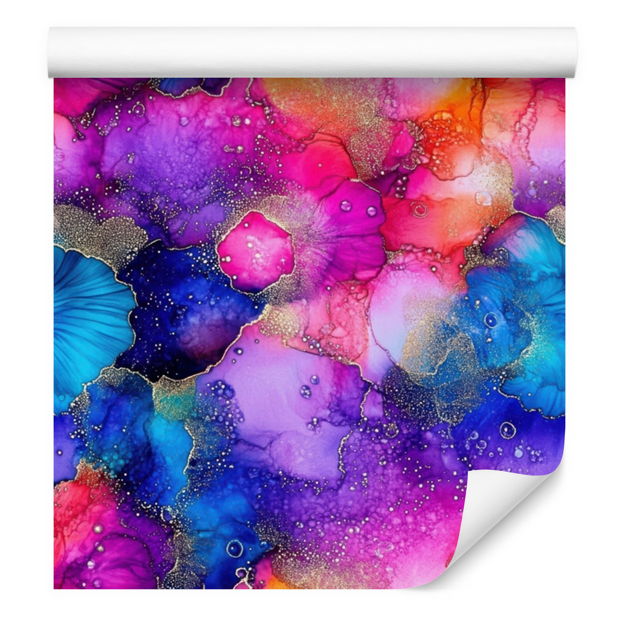 Tintenblaue Und Tintenfarbene Tapete, Violetter Hintergrund Für Wohn- Und Schlafzimmer 50x1000