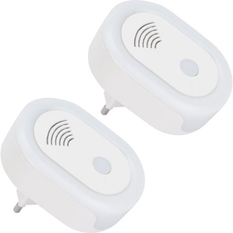 2 Stück Ultraschall-schädlingsbekämpfer Mit Variabler Frequenz, Sicher Für Insekten, Eu-stecker 90–250 V, Intelligentes Ultraschallgerät Für Zuhause