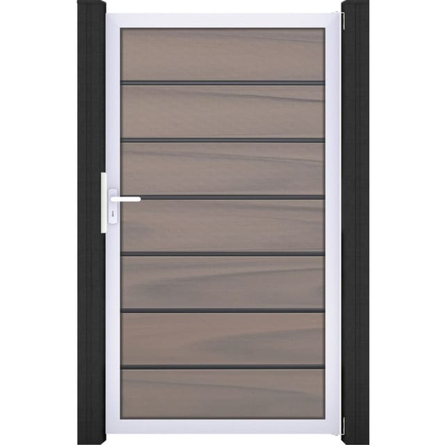 GroJa Einzeltor Solid Grande Premium Steckzaun Bi-Color co-extrudiert günstig