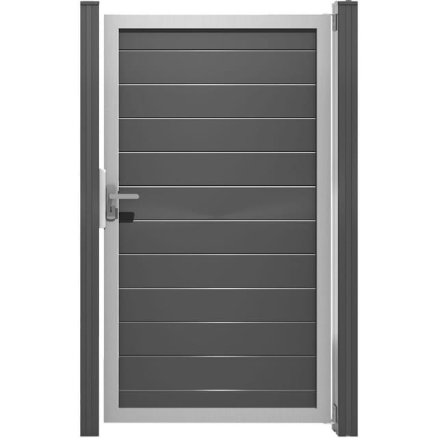GroJa Einzeltor Lumino Aluminium Steckzaun Anthrazit günstig