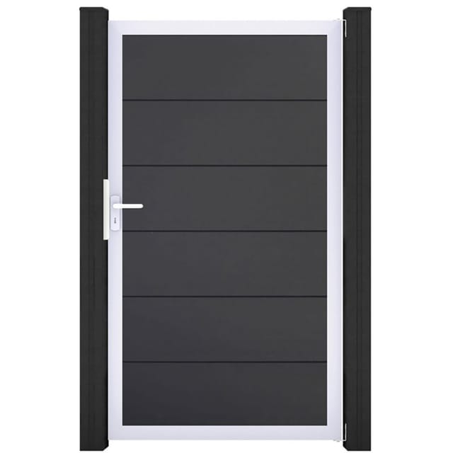 GroJa Einzeltor BasicLine PVC-Steckzaun Anthrazit günstig