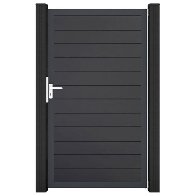 GroJa Einzeltor BasicLine schmal PVC-Steckzaun Anthrazit günstig