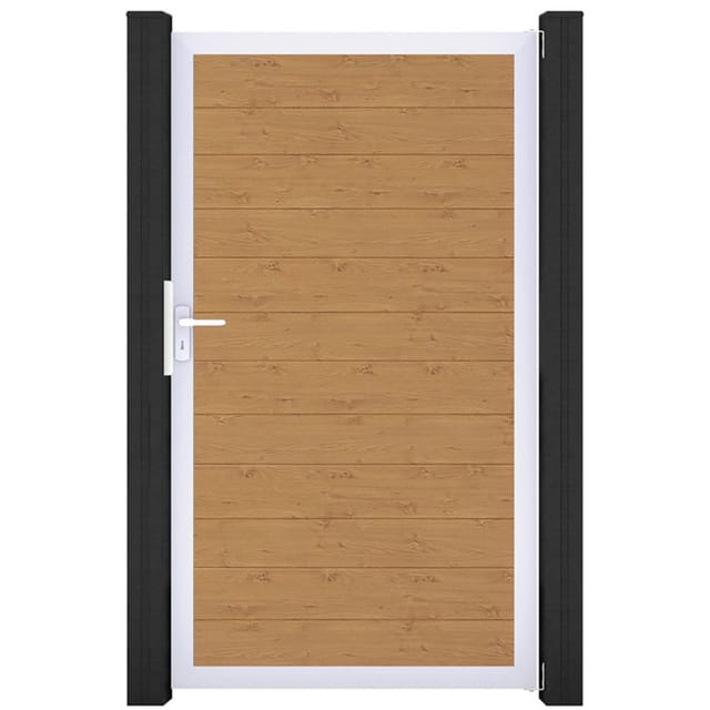 GroJa Einzeltor BasicLine schmal PVC-Steckzaun Asteiche Natur günstig
