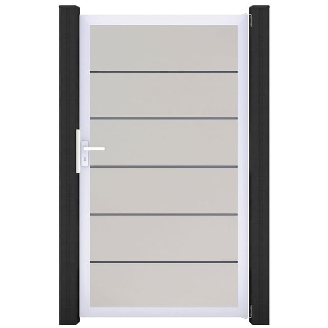 GroJa Einzeltor BasicLine Premium PVC-Steckzaun Weiß günstig