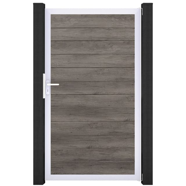 GroJa Einzeltor BasicLine schmal PVC-Steckzaun Monument Oak günstig