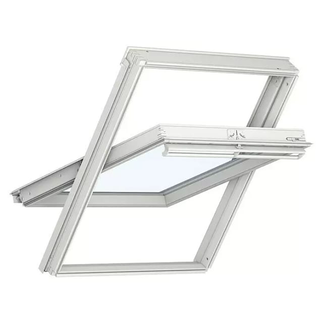 VELUX Dachfenster GGU 0084 Schwingfenster Kunststoff ENERGIE Fenster, 55x118 cm (CK06)