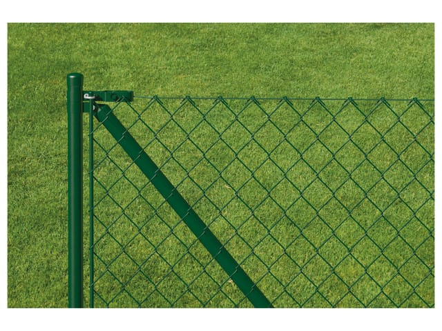 Alberts Maschendrahtzaun Set grün, 125 cm, 25 m,Aufschrauben