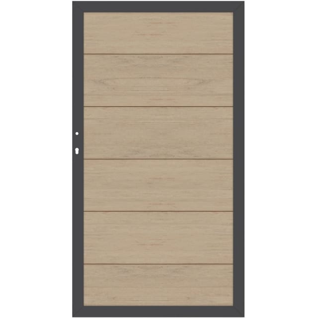 TraumGarten Tor Sichtschutzzaun SYSTEM WPC XL Sand/Anthrazit günstig