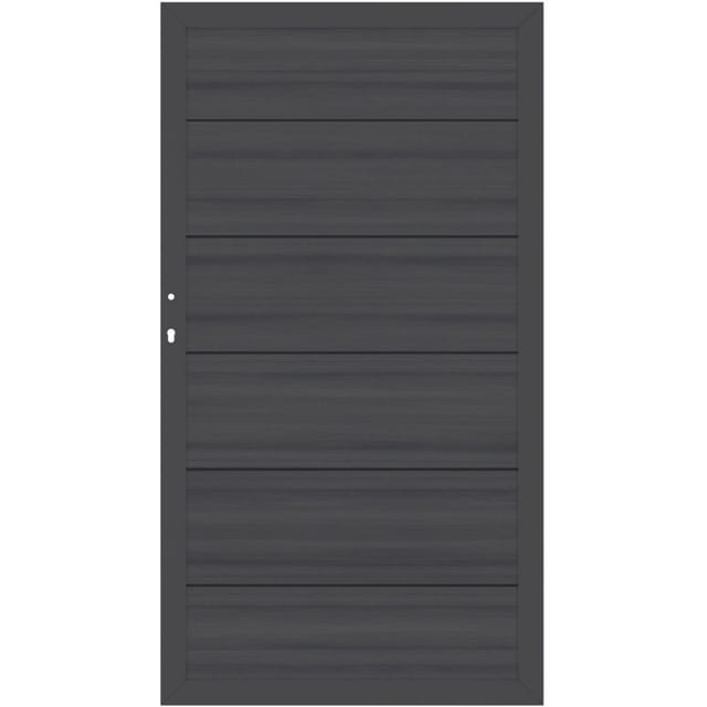 TraumGarten Sichtschutzzaun SYSTEM WPC Platinum XL Tor Anthrazit/Anthrazit günstig