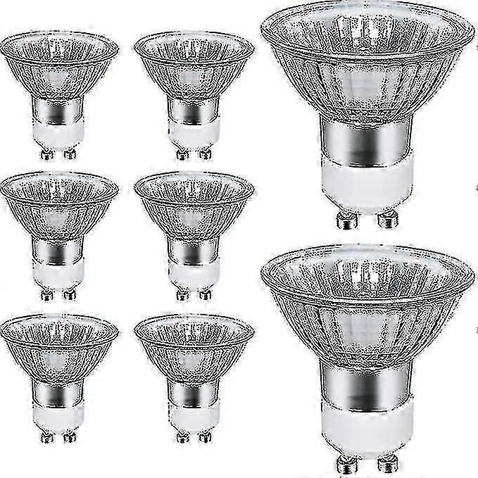 Gu10-halogen-scheinwerferlampen, 50 W, 8er-pack, 220–240 V Wechselstrom, 700 Lumen, Warmweiß (2700 K)
