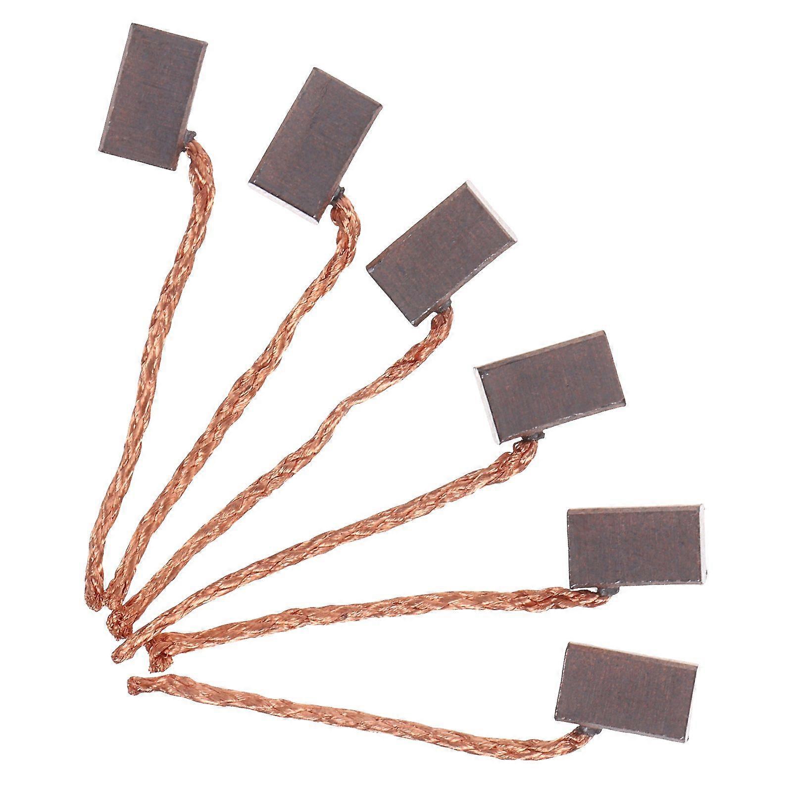 Kohlebürsten Kompatibel Mit Scheibenwischern, 6er-pack, Elektromotor Mit Kupferdraht, Ersatzteile Für Elektro-, Mini- Und Kleinstwagen, Zubehör, Bürsten Kompatibel Mit Elektromotoren.