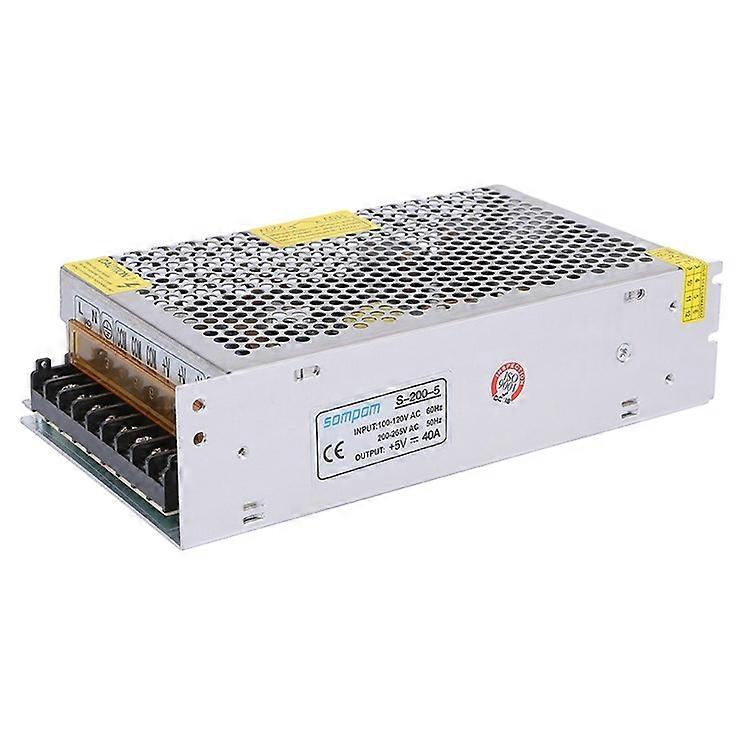 Sompom Ss-200-5 5v 40a 200w Schaltnetzteil, Kompatibel Mit Led-streifen Und Leuchtbildschirmen