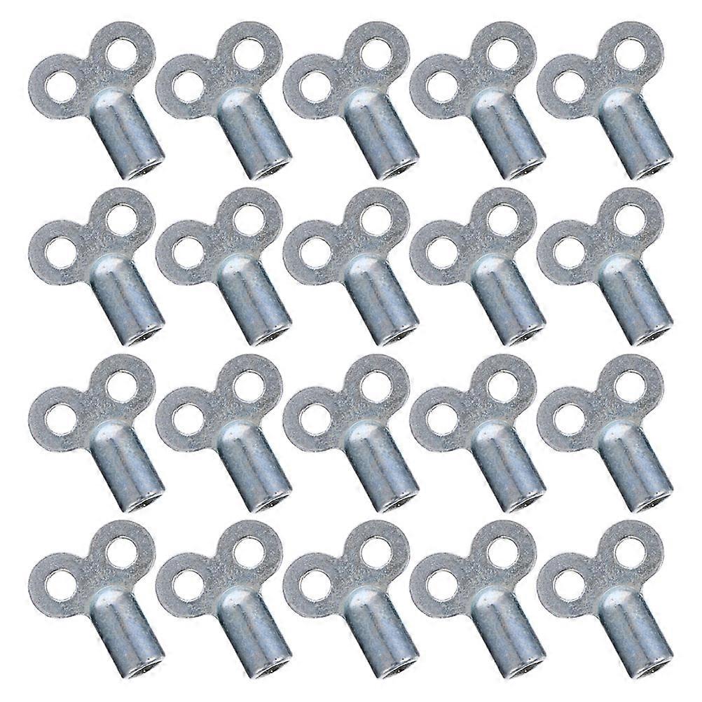 Entlüftungsschlüssel Für Heizkörperventile Aus Metall, Kompatibel Mit Der Entlüftung Von Heizungsanlagen, 20 Stück, Silberfarben
