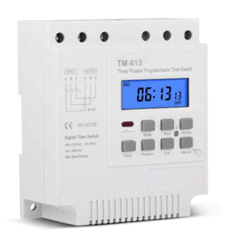 Dreiphasiger Programmierbarer Timer 380 V/415 V Mit Hintergrundbeleuchtung