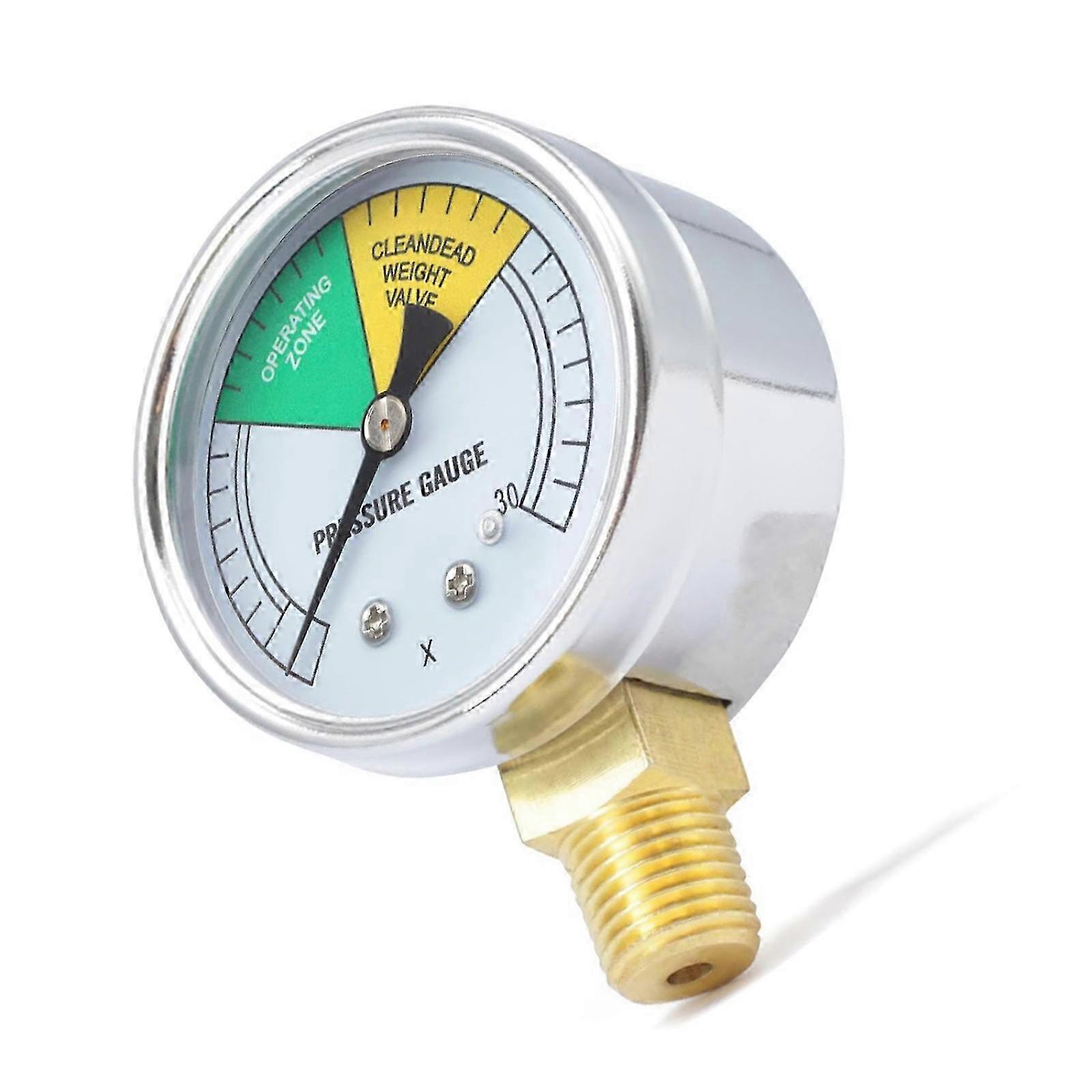 Multifunktionales Manometer 0-30 Psi Für Lebensmittelverarbeitungsanlagen, Kompatibel Mit Schnellkochtöpfen.