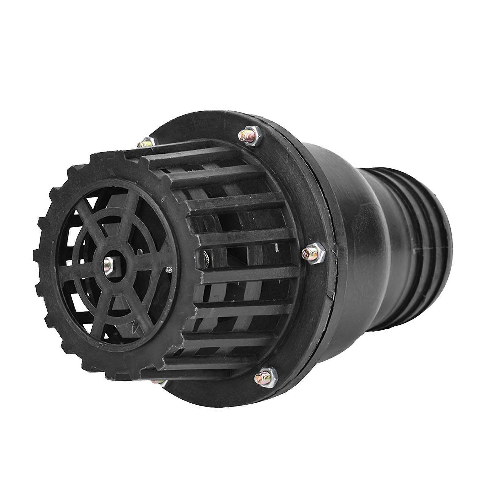 Rückschlagventil Für Wasserpumpen, Bodenventil, Flaches Pvc-rückschlagventil Für Niederdruck, Kompatibel Mit Flüssigkeitspumpen, Schwarz (3").