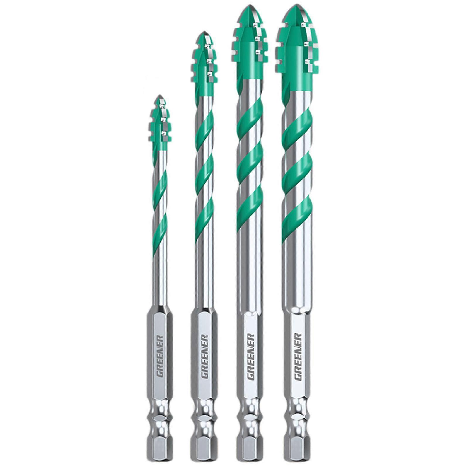 Set Mit 4 Exzenterbohrern Mit Vier Sägezähnen, Robust Und Professionell, Geeignet Für Holz, Fliesen Usw.
