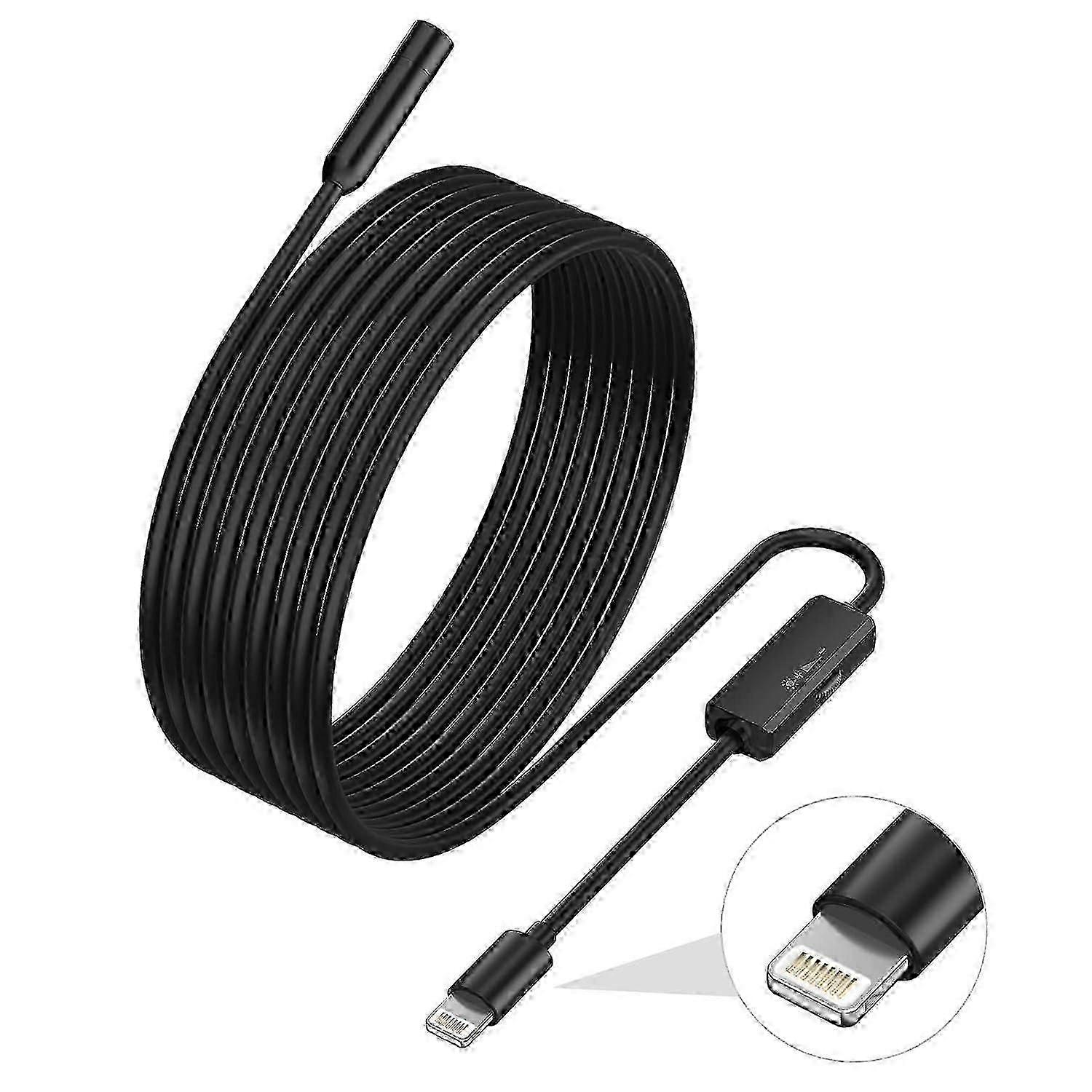Endoskop Kompatibel Mit Der Ilihome Inspektionskamera Mit 5,5-mm-objektiv, Halbstarres Endoskop Mit 5-meter-kabel, Ip68 Wasserdicht