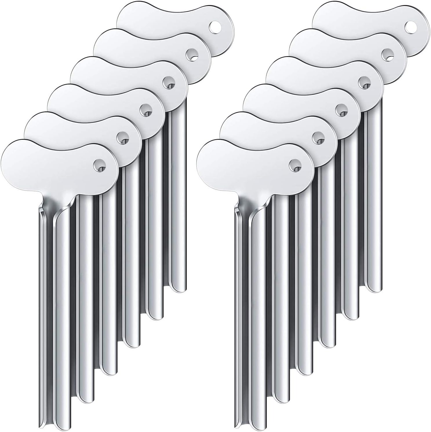 Set Mit 12 Wiederverwendbaren Stahlclips Für Rohre – Platzsparender Organizer