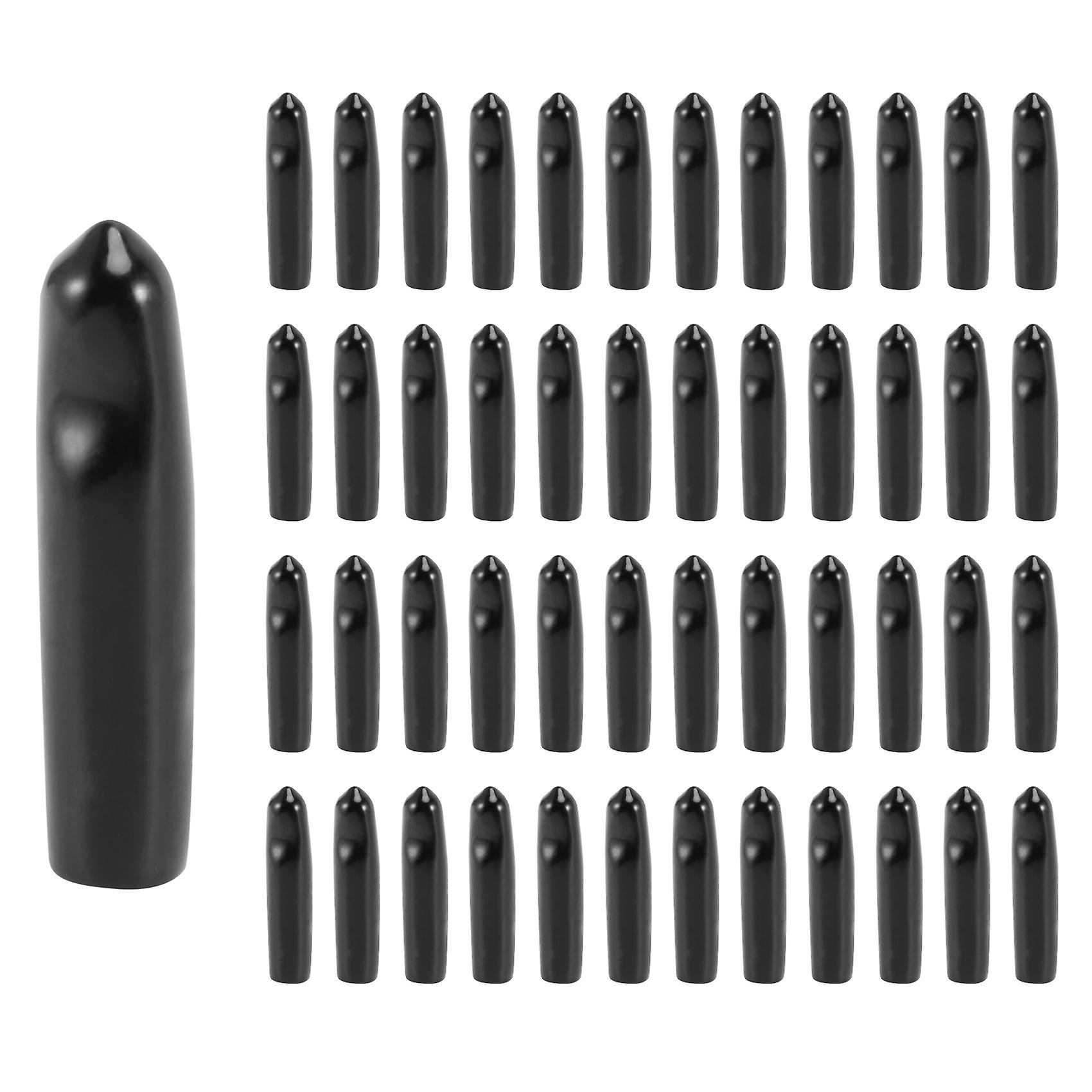 Schwarzer Gummi-ausgießverschluss Für Alkoholflaschen, Ausgießdeckel, Ausguss, Staubschutzkappe (48)
