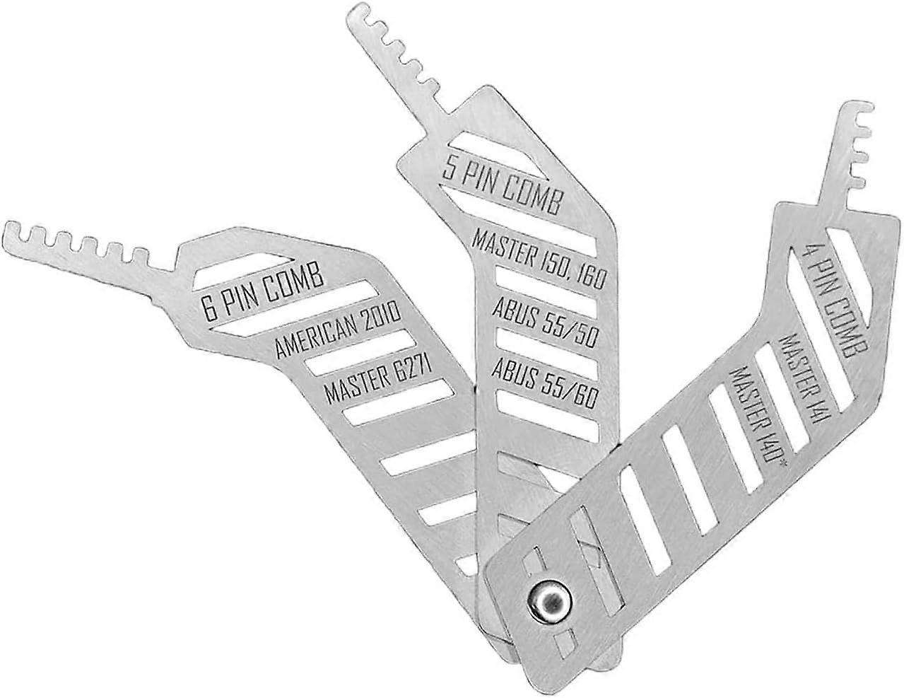 Lockpicking-kämme, Diskrete Werkzeuge, Lockpicking-set, Tragbare Lockpicking-kämme Aus Edelstahl, Multifunktionales Handwerkzeug Geeignet Für Notfälle, Zuhause Und Büro.