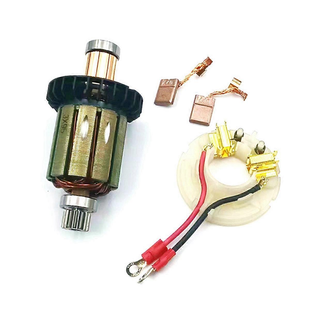 619496-0 Kohlebürstenhalter Für Motor Mit Kupferfarbenen Kohlebürsten, Kompatibel Mit Ankern Cb440, Dhp458, Bhp458 Und Ddf458