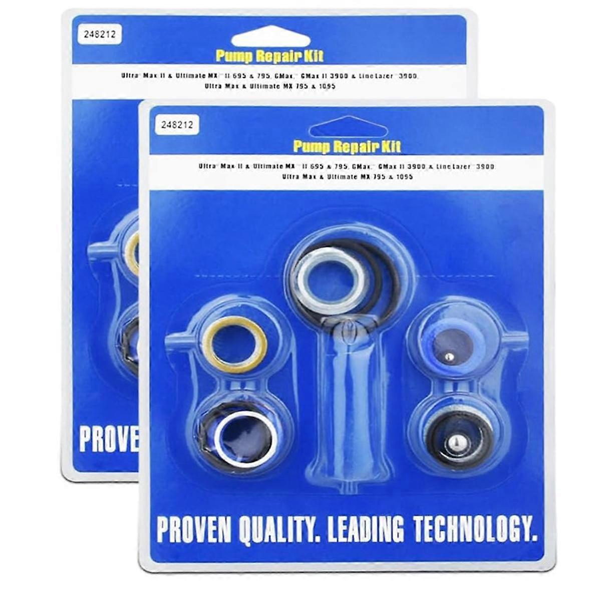 Pumpenreparaturset 248212 Kompatibel Mit Graco Ultra Max Ii 695 795 Und Linelazer 3900 Airless-farbspritzgeräten (2 Ersatzsets)