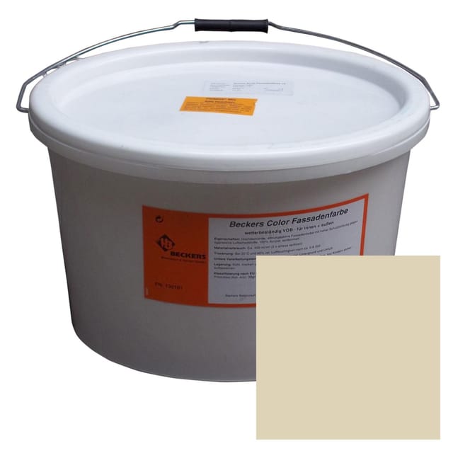 Beckers Betonzaun Acrylfarbe, 12,5 l, Hellelfenbein