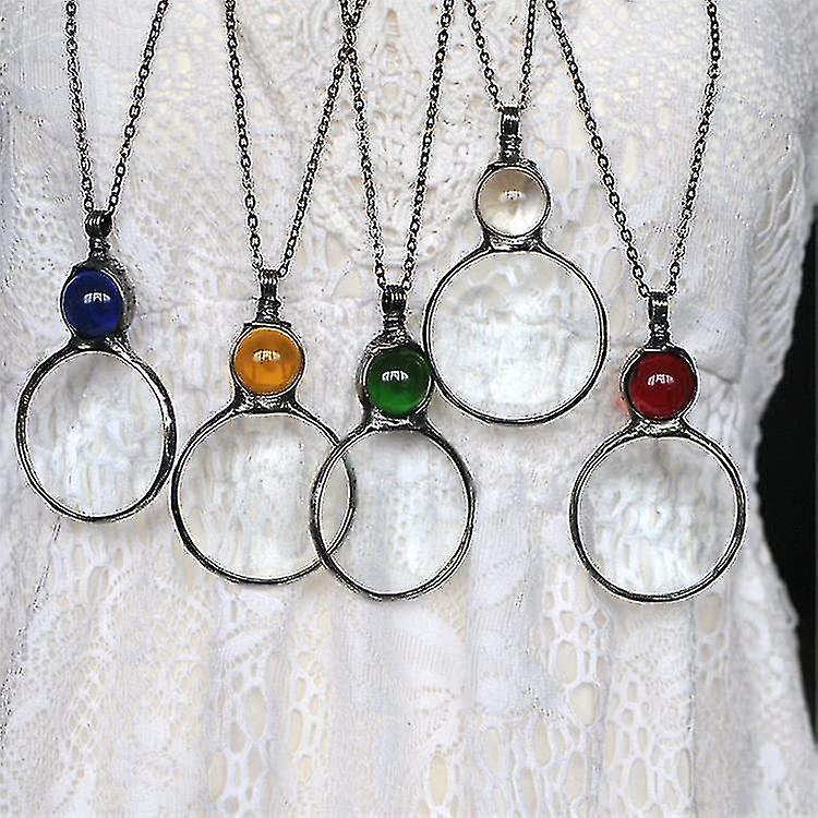 Halskette Mit Leselupe Als Geschenk, Ideal Für Senioren, Passend Zum Lesen Von Büchern Und Zeitungen, Schmuck Für Leseratten