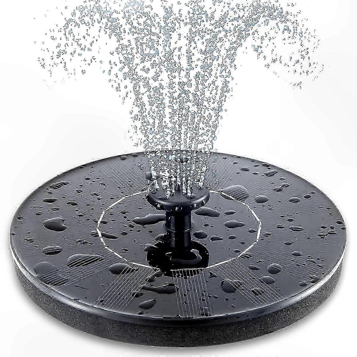 Solarbrunnenpumpe Mit 6 Düsen, Kompatibel Mit Gartenbrunnen Und Vogelfutterhäusern.
