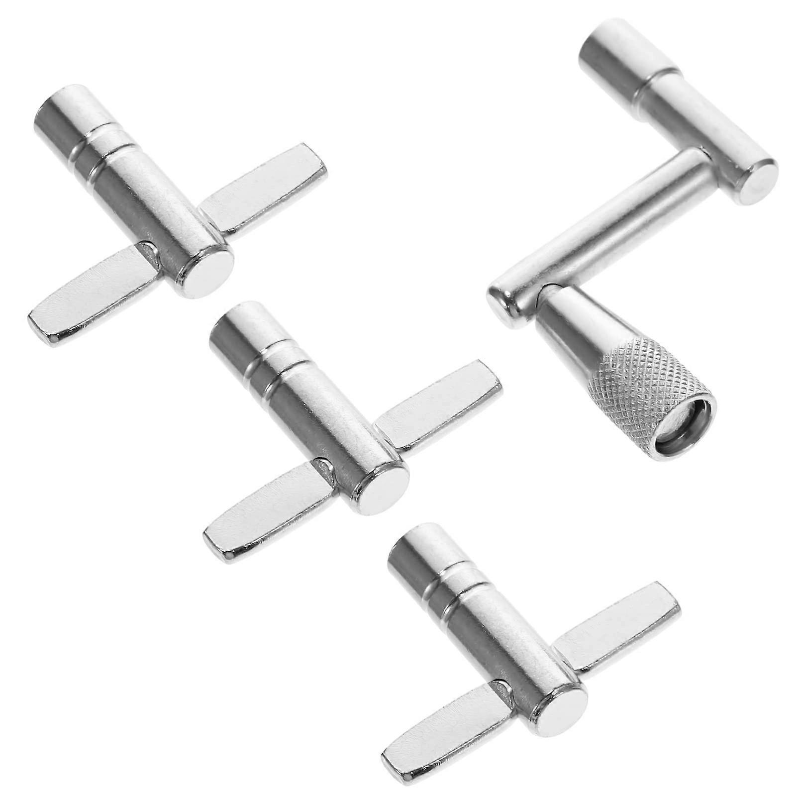Set Mit 4 T-förmigen Drumkeys, Robustes Und Vielseitiges Schlagzeugwerkzeug, Ideales Geschenk Für Musikliebhaber.