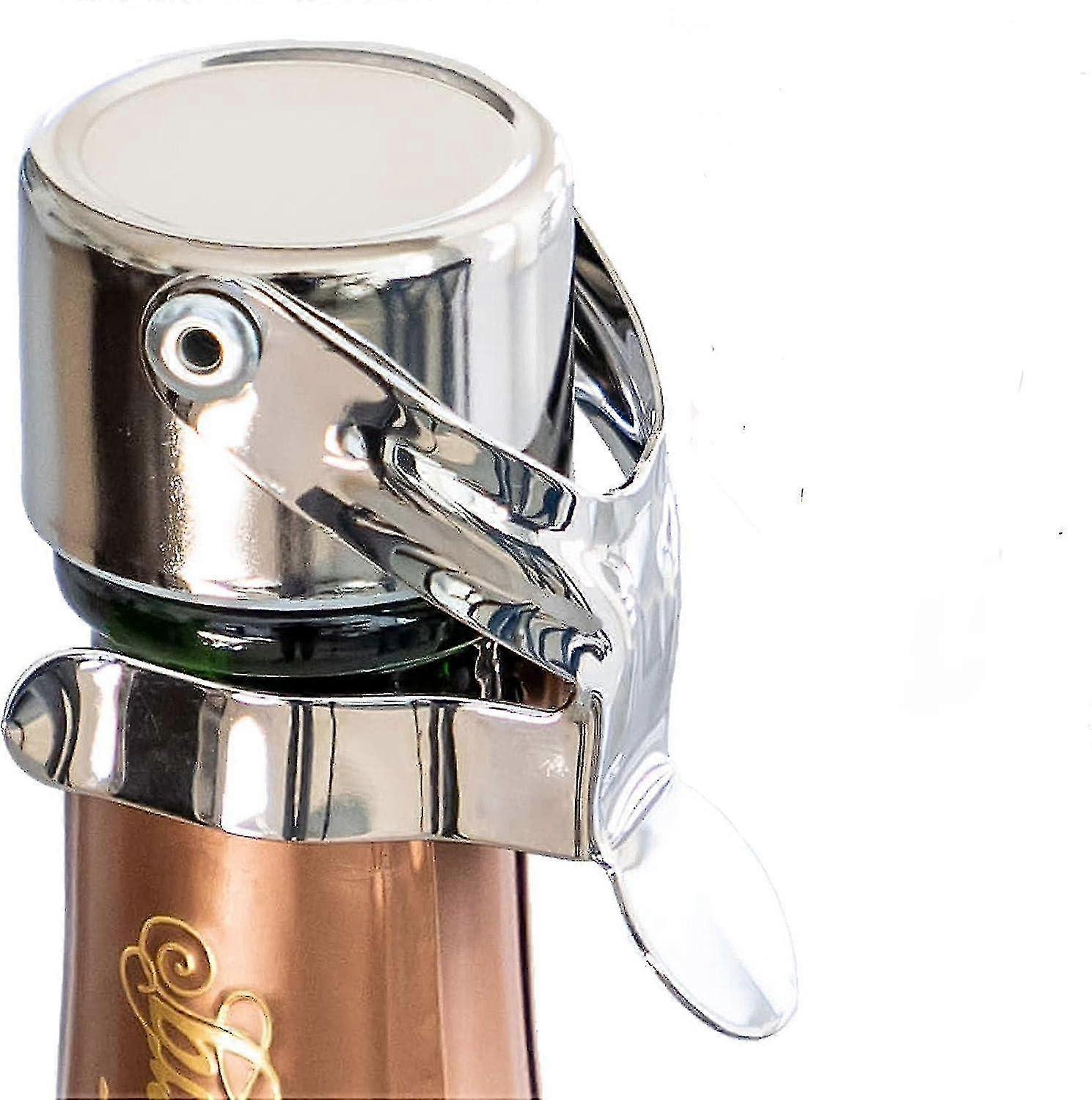 Set Mit 2 Champagnerverschlüssen – Patentierte Versiegelung (keine Druckpumpe Erforderlich) – Professioneller Verschluss Für Champagnerflaschen – Verschluss Für Sekt Von Xixi