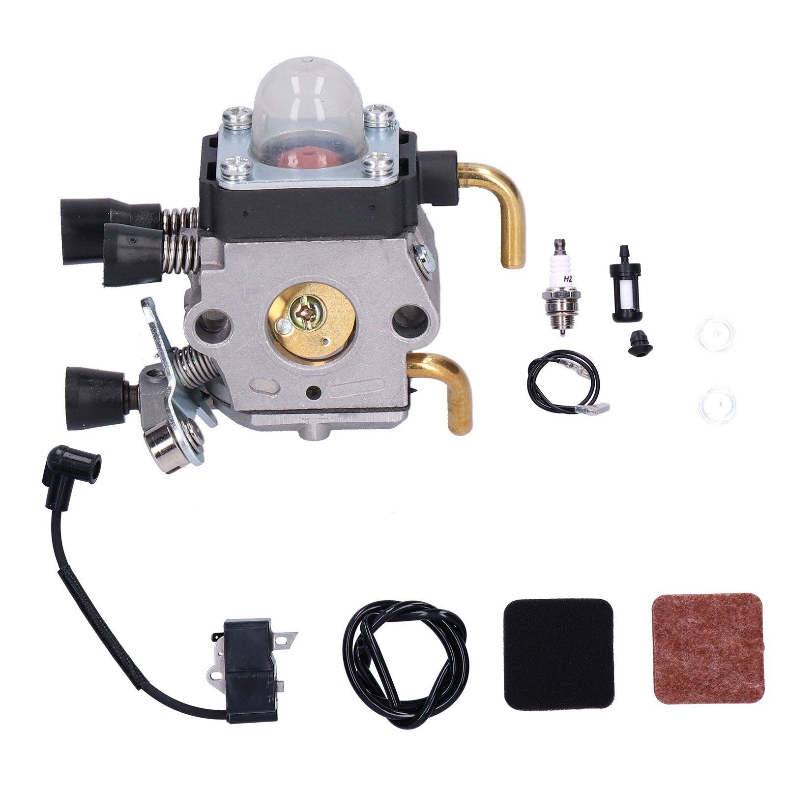 Vergaser-reparatursatz, Zündspule Und Kraftstofffilter Kompatibel Mit Stihl Fs80r, Fs85, Fs80, Hs80, Ht75, Hs75, Hs85 Und Km85