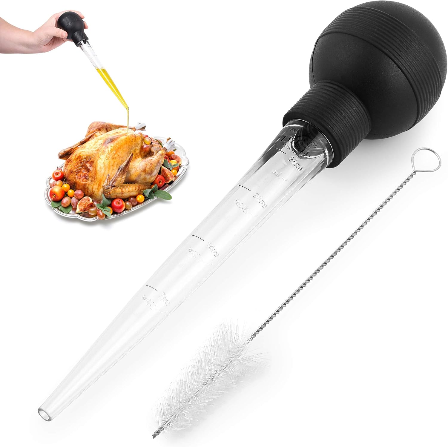 Große Truthahnpipette Mit Reinigungsbürste – Fx Premium-pipettenwerkzeug