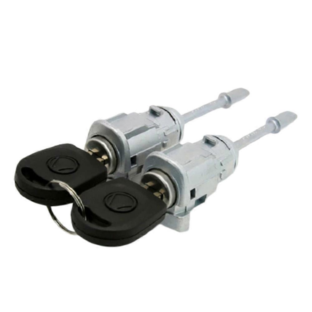 Paar Türschließzylinder Für Die Vorderen Linken Und Rechten Türen + 2 Schlüssel, Kompatibel Mit Seat Ibiza 6l 2002-2006 6l3837167b/6l3837168c 6l3 837 167