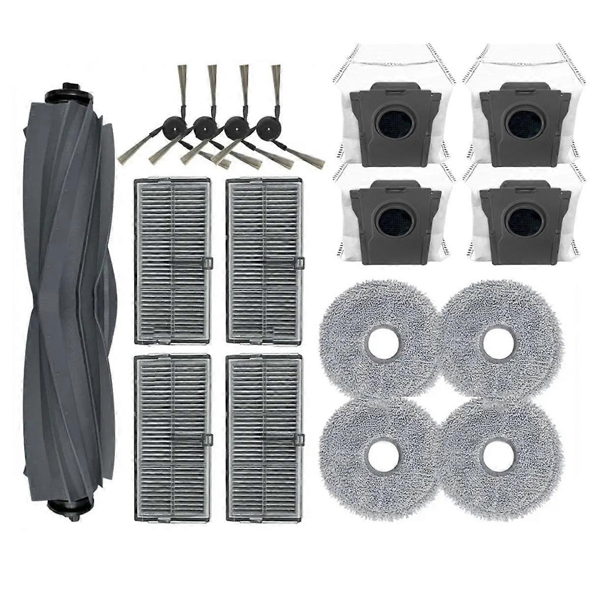Zubehör Für Dreame X40 Ultra, X40 Pro, S30 Pro Ultra - Walzenbürste, Seitenbürste, Filter, Reinigungstuch, Staubbeutel [nx]