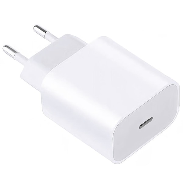 Iphone-kompatibles Ladegerät – Schnellladegerät – Adapter + 20-w-usb-c-kabel – Weiß