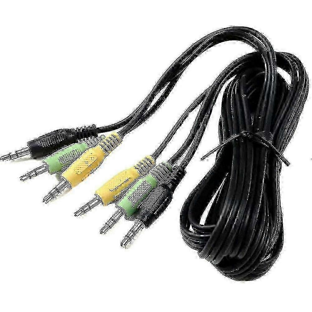 Trs-klinkenadapter Kompatibel Mit 5.1-kanal-lautsprechern – 3-in-1-3,5-mm-kabel
