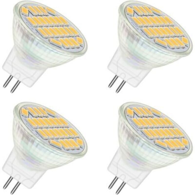Led-einbaustrahler Mr11 Gu4 12v 4w Warmweiß 3000k, 350 Lm, 120° Abstrahlwinkel, 35mm Sockel, Entspricht Mr11 35w Halogen, 24v/12v Stromversorgung, Kompatibel Mit Küchenmöbeln.