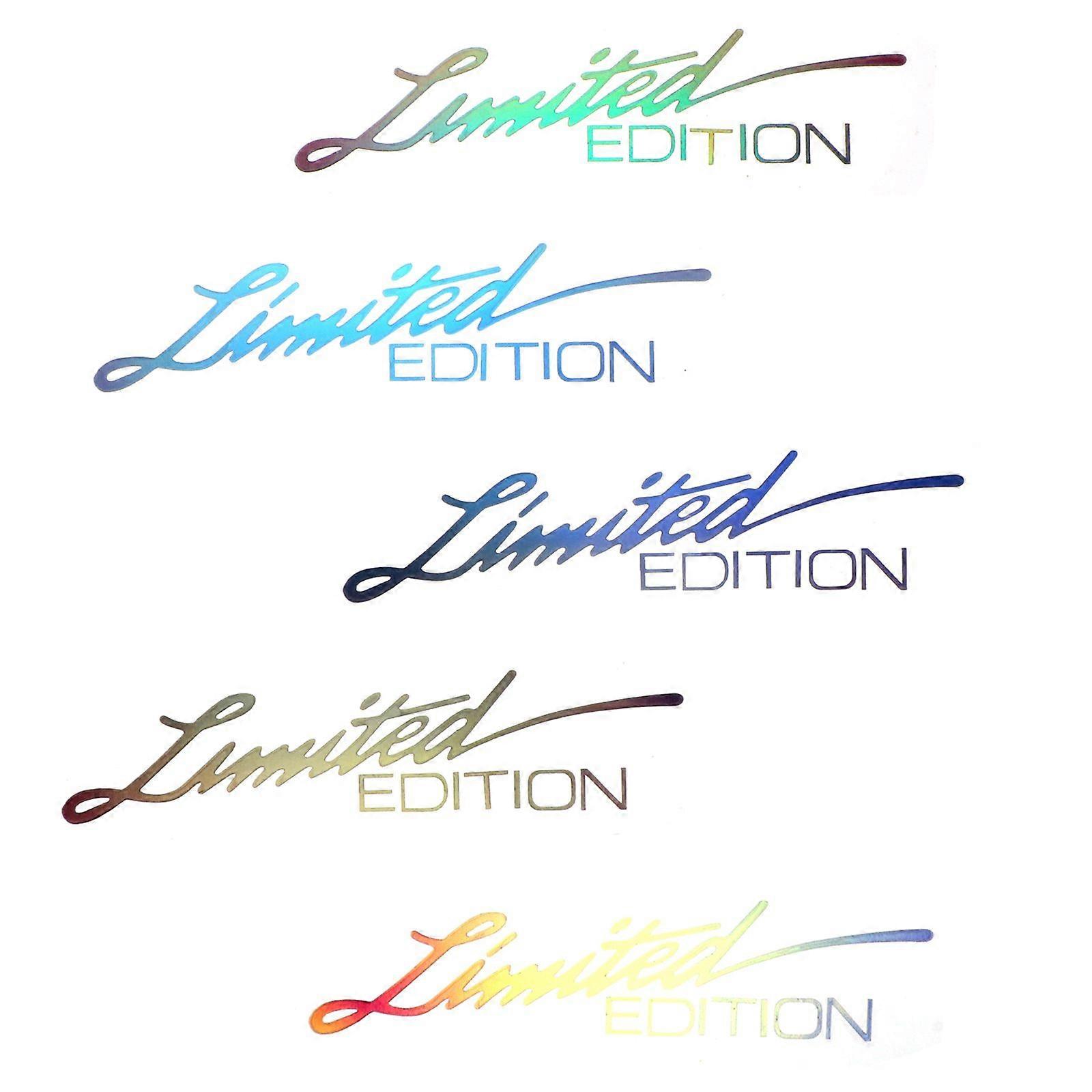Set Mit 5 Reflektierenden Aufklebern Für Autos Und Motorräder, Aus Pet, Limitierte Auflage.