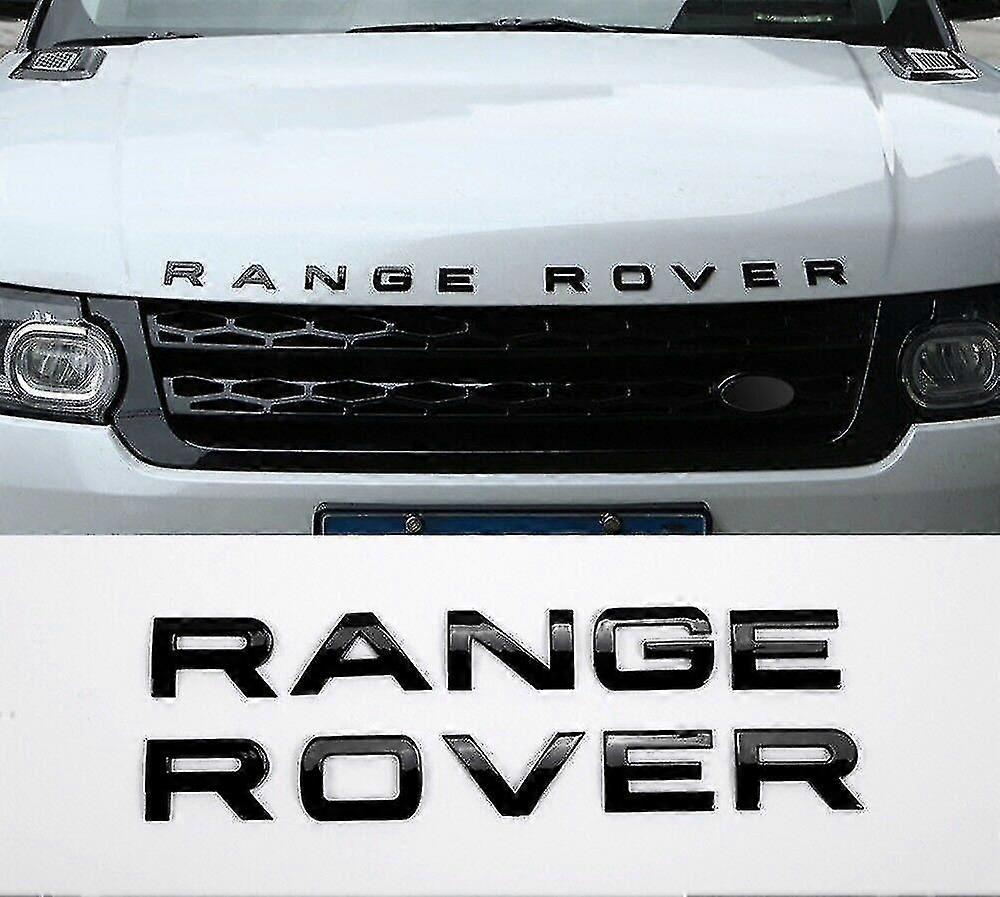 Kompatibel Mit Range Rover – Emblem-set Mit Glänzend Schwarzem Schriftzug, Kompatibel Mit Den Modellen Vogue Sport Und Evoque