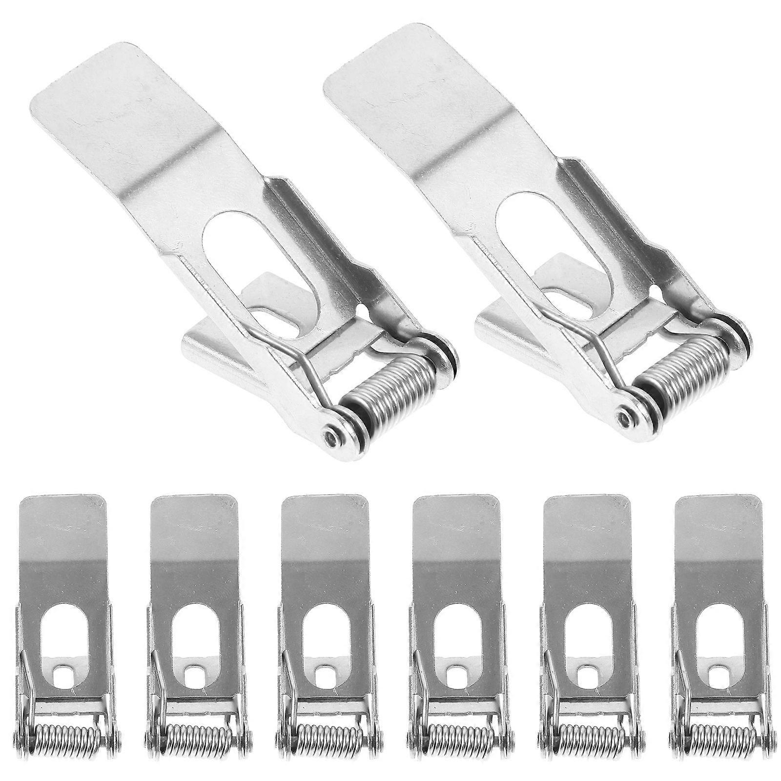 Packung Mit 8 Federbelasteten Befestigungsclips Für Einbaustrahler, Kompatibel Mit Lichtpaneelen Und Einbaustrahlern.