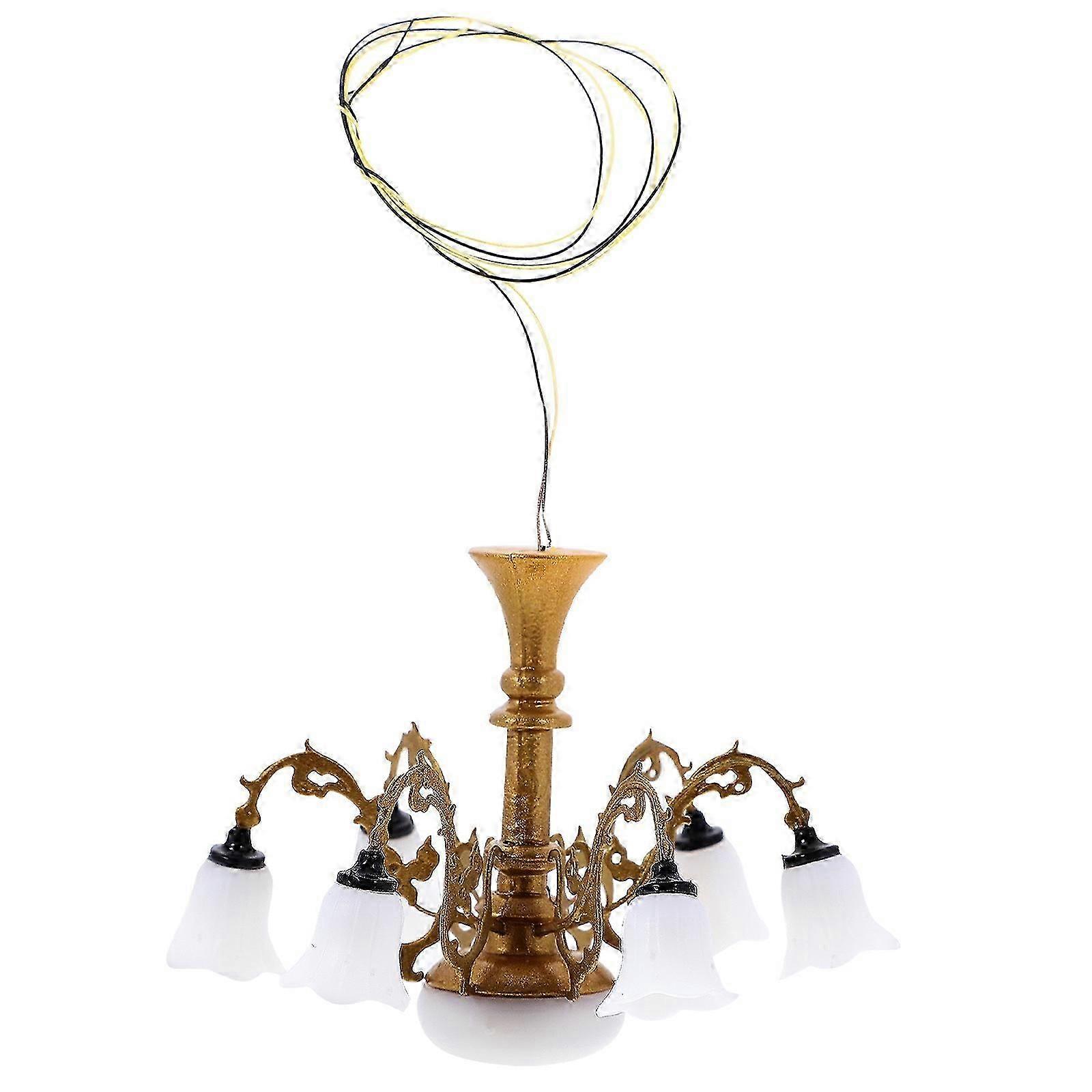 Miniaturlampe, Miniaturdekoration, Möbelstück, Ornament, Mini-kronleuchter