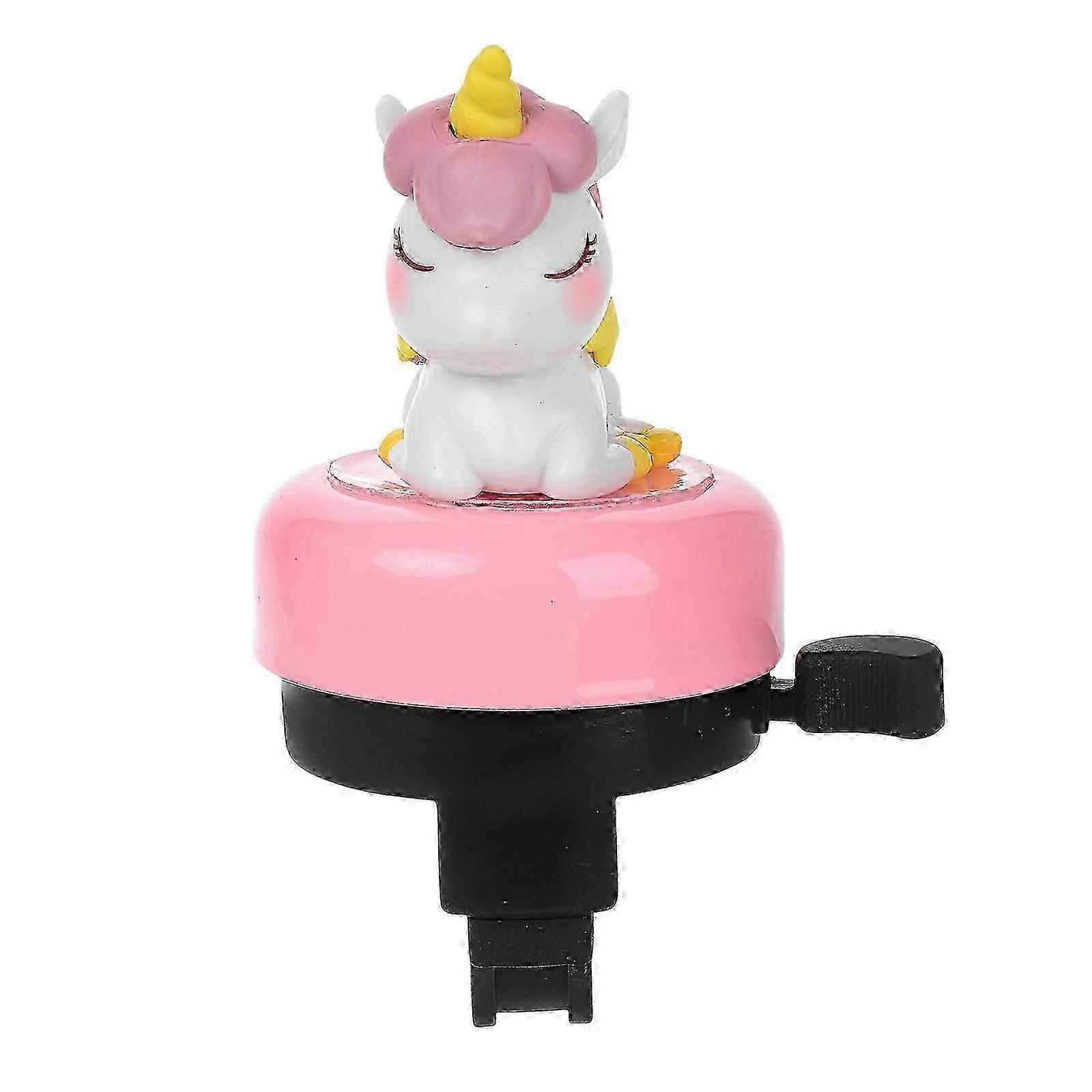Pinke Einhorn-fahrradklingel, Passend Für Kinderfahrräder Und -roller. Cartoon-design. Sicher Für Maximale Sicherheit. Wird Am Lenker Befestigt.