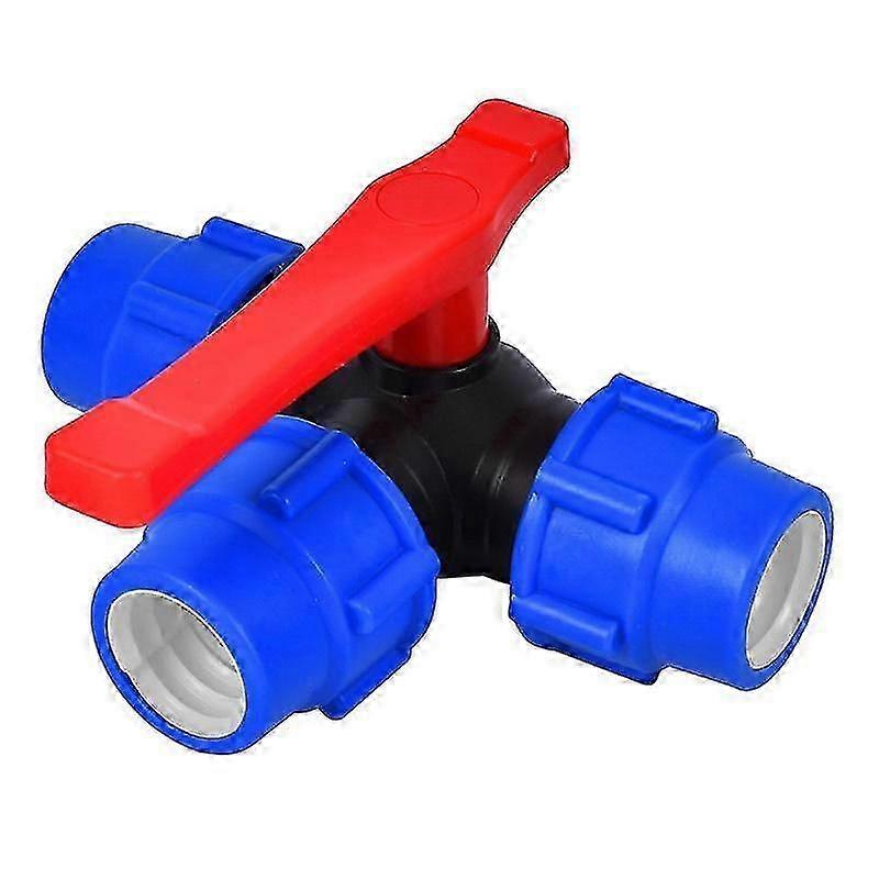 40-mm-schnellkupplungs-3-wege-kugelhahn, T-stück Für Pvc/pe-rohre (größe: 40 Mm) – Pj