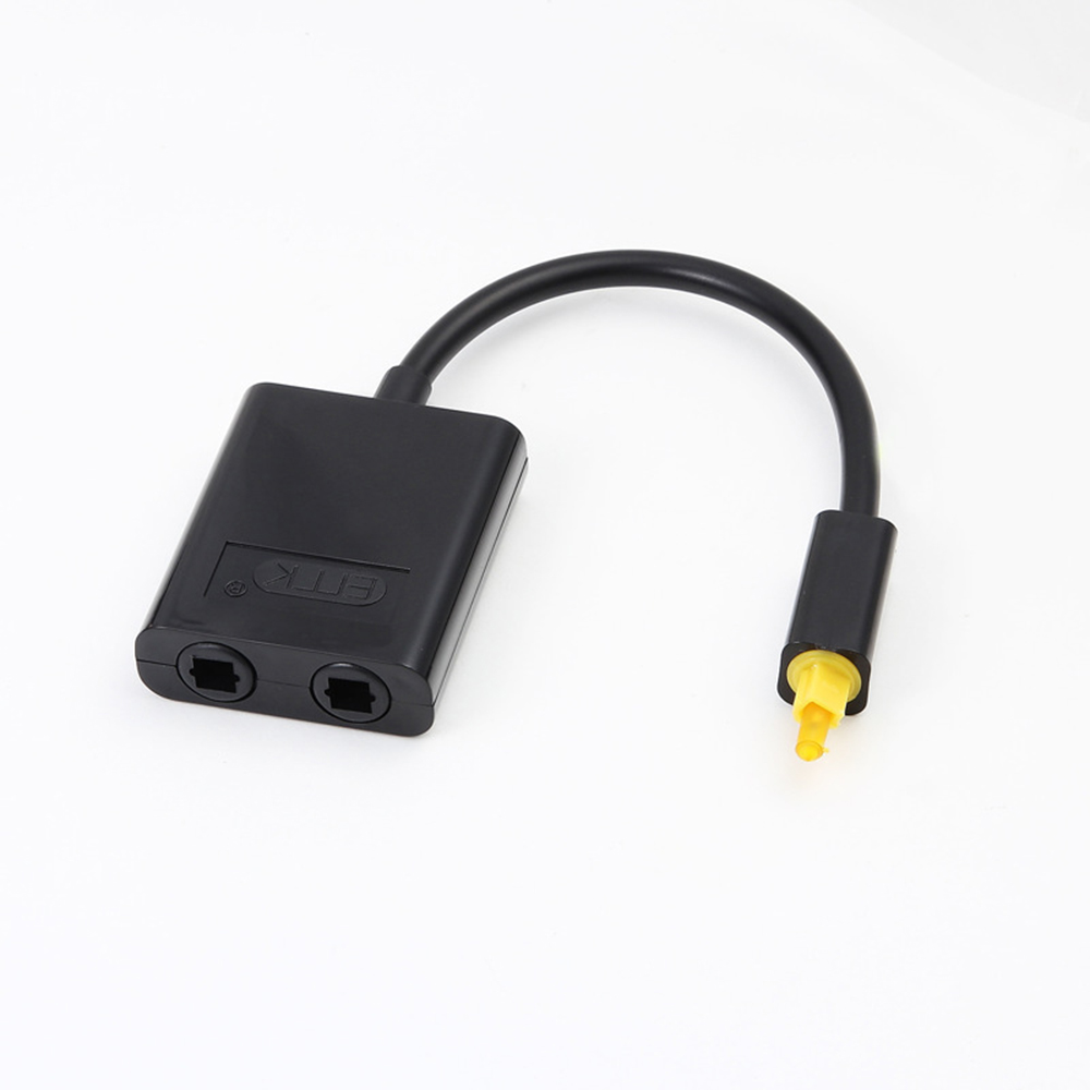 1 Eingang / 2 Ausgänge Toslink Digitaler Optischer Splitter, Audio-adapterkabel Kompatibel Mit Fernseher, Dvd-player Und Soundbar – Schwarz