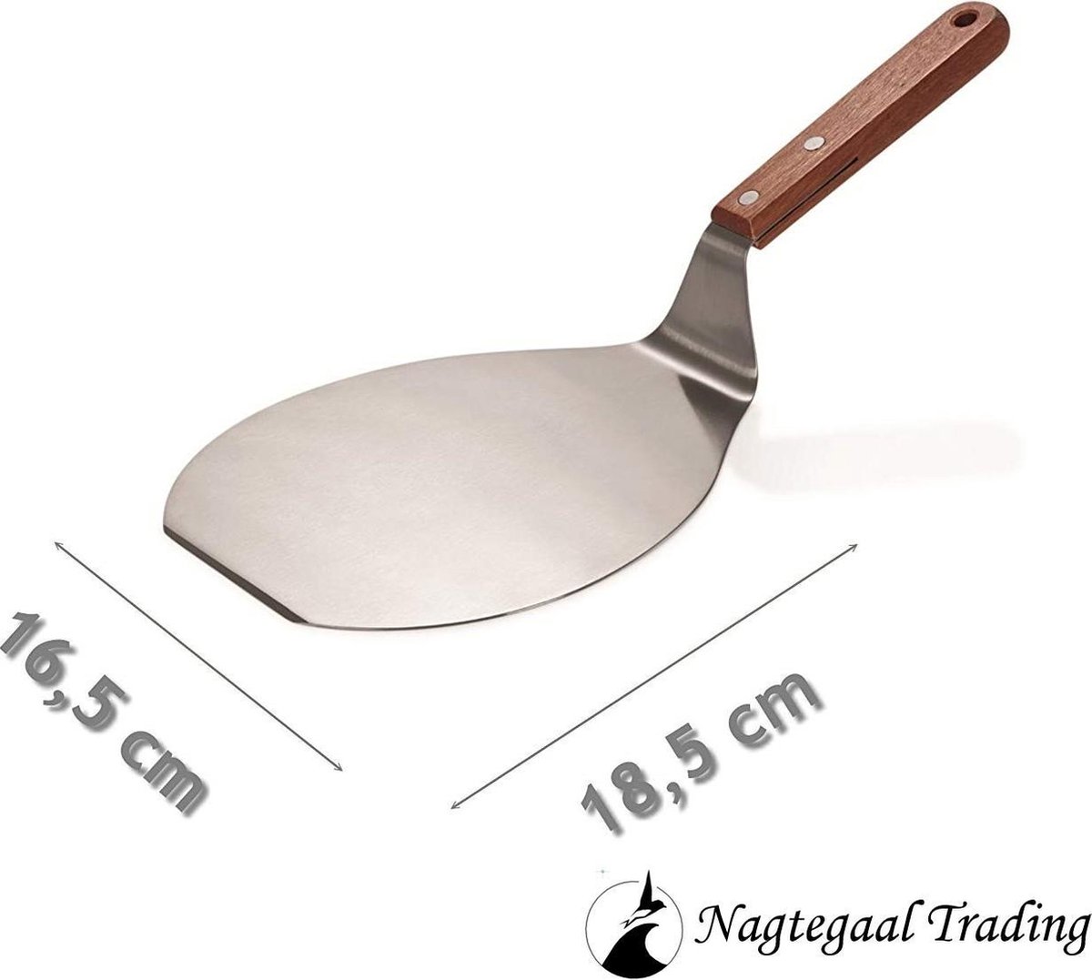 Runde Pizzaschaufel – Edelstahl