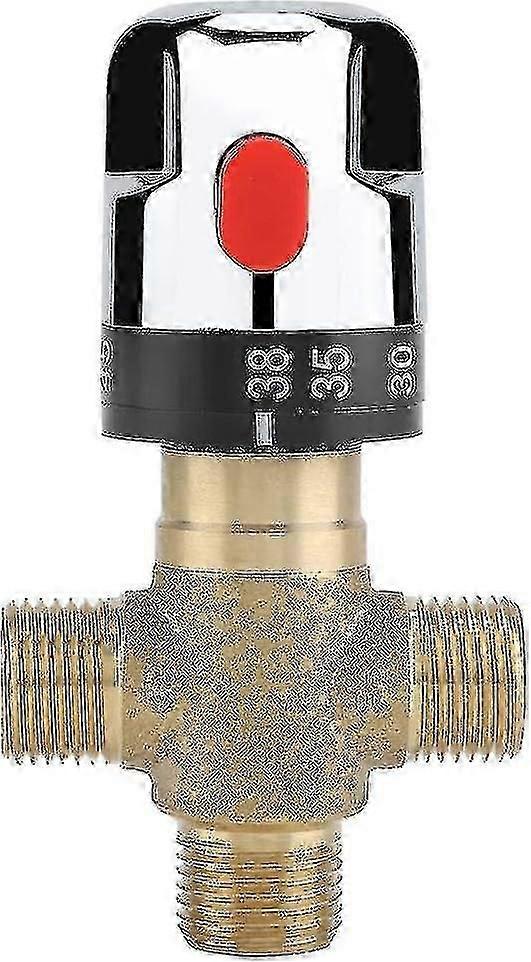 Thermostatische Mischbatterie Aus Massivem Messing Für Warm- Und Kaltwasser, Feste Temperatur, Kompatibel Mit Waschbecken.