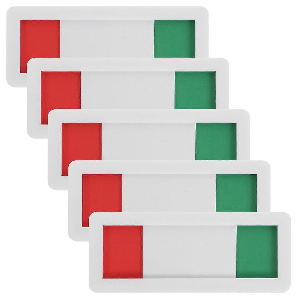Set Mit 5 Türschildern Für Büros „besprechungsraum Belegt/frei“ – Praktische Schiebetür, 0,5 X 4 X 10 Cm